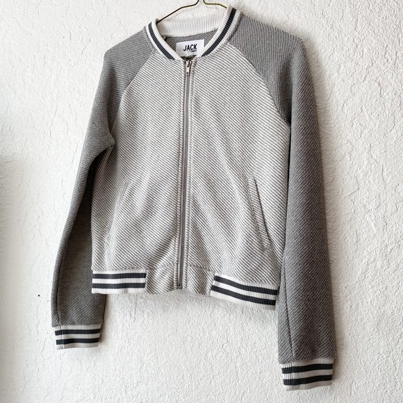 Jack by BB Dakota Grey Zip Up Sports Style Jacket - Picture 7 of 7